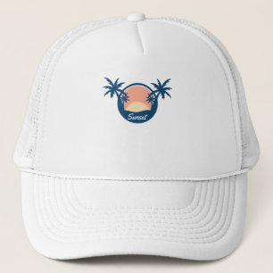 Sunset Tree Trucker Hat