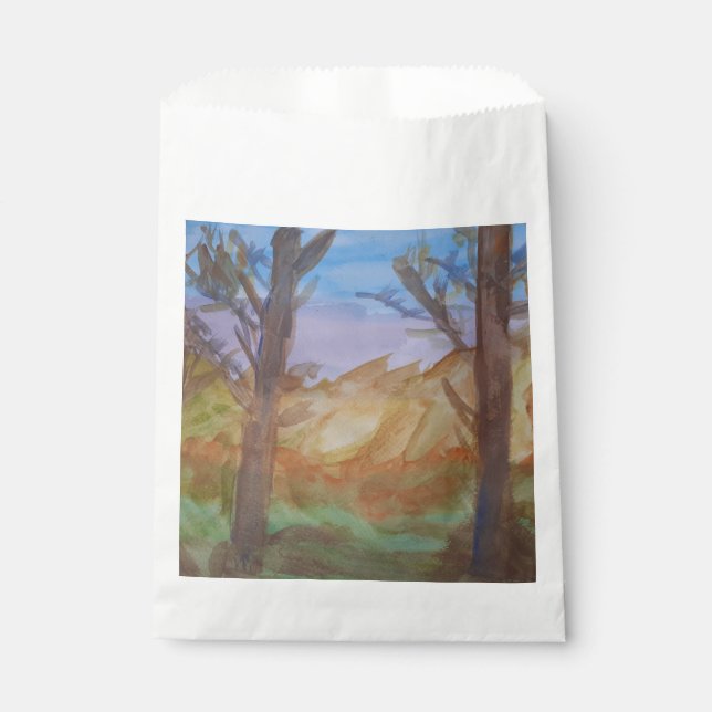 Sunset Trees Favour Bags (Front)