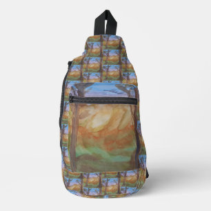 Sunset Trees Sling Bag