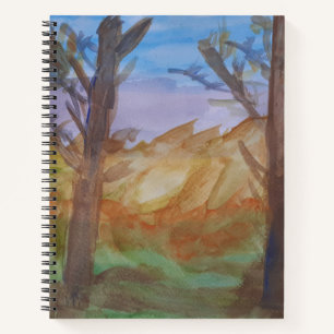 Sunset Trees Spiral Notebook
