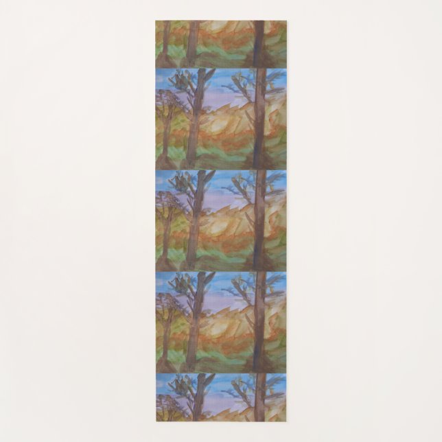 Sunset Trees Yoga Mat (Front)