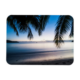 Sunset Tropical Seascape, Fiji Magnet