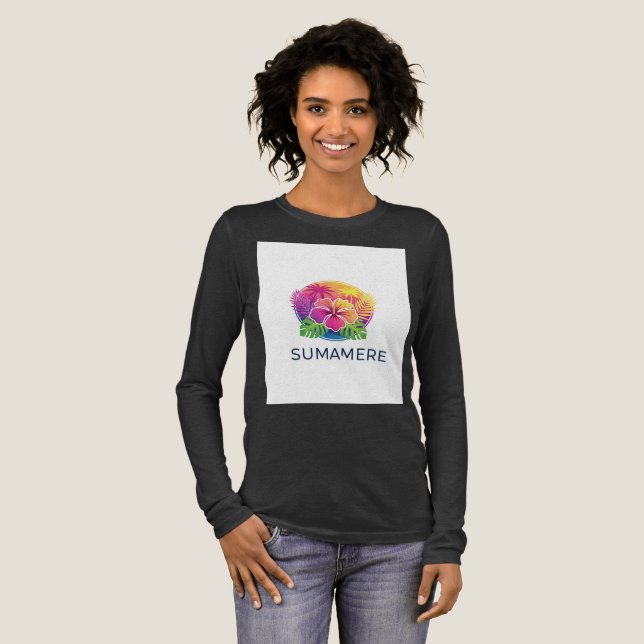 Sunset Tropics Tri-Blend Shirt (Full Front)