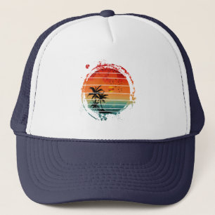 sunset trucker hat