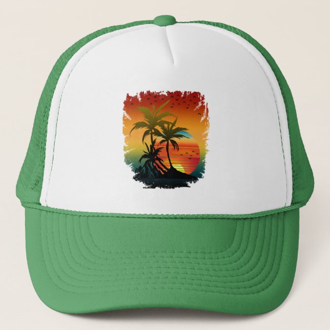 SUNSET  TRUCKER HAT (Front)
