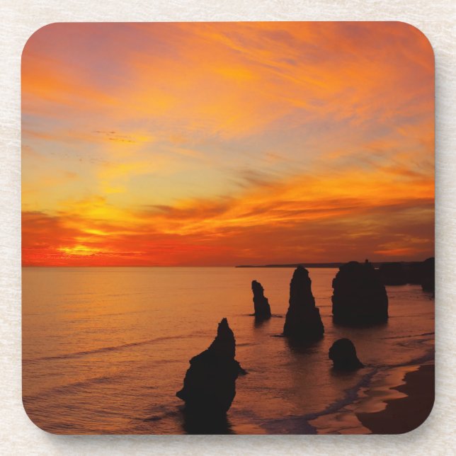 Sunset, Twelve Apostles, Port Campbell National Coaster (Front)
