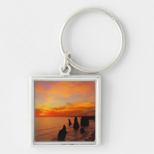 Sunset, Twelve Apostles, Port Campbell National Key Ring