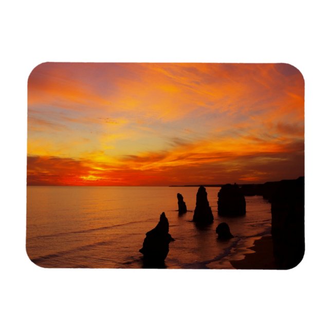 Sunset, Twelve Apostles, Port Campbell National Magnet (Horizontal)