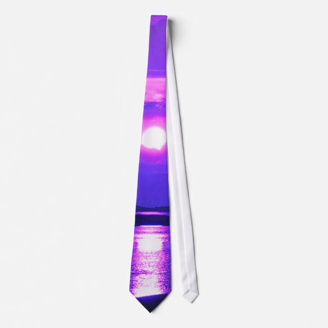 Sunset Twilight Purple Tie (Front)