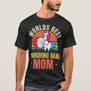 Sunset Unicorn Marching Band Design Drumline Mom1 T-Shirt