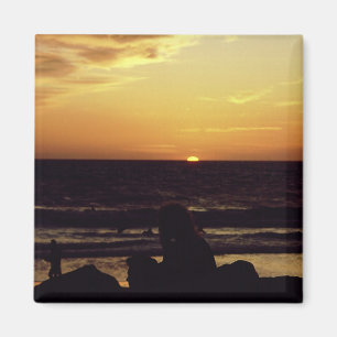 Sunset Venice Beach CA. Magnet