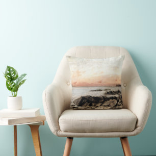 Sunset, Vevey, Switzerland – Gustave Courbet Cushion