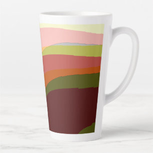 Sunset Vibes Abstract Art 206 Latte Mug