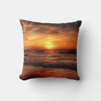 Sunset view Throw Pillow