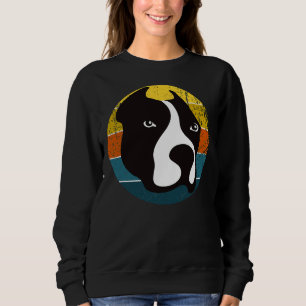 Sunset Vintage Dog For Pitbull Lovers Sweatshirt
