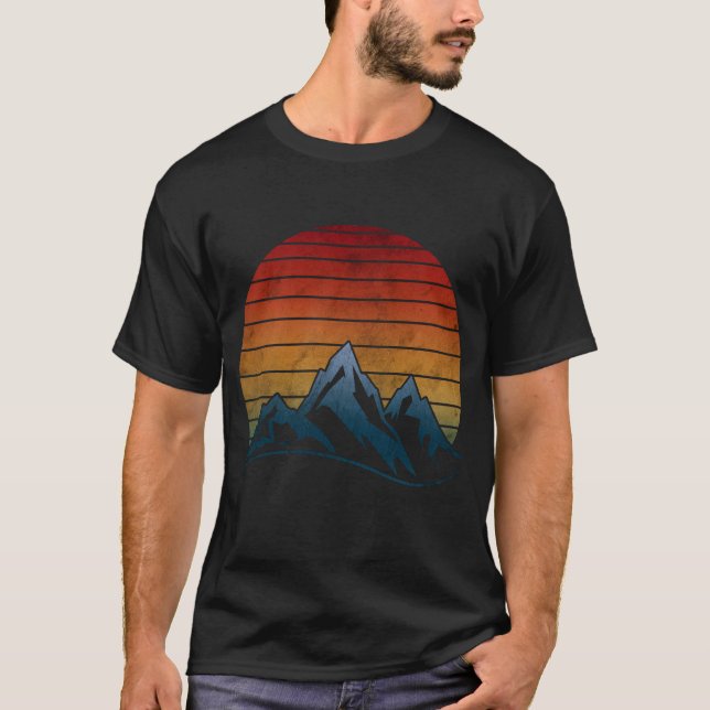 SUNSET VINTAGE MOUNTAIN T-Shirt (Front)