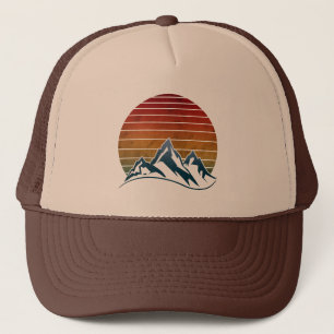 SUNSET VINTAGE MOUNTAIN TRUCKER HAT