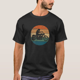 Sunset Vintage Retro Biker Cruiser Motorcycle T-Shirt
