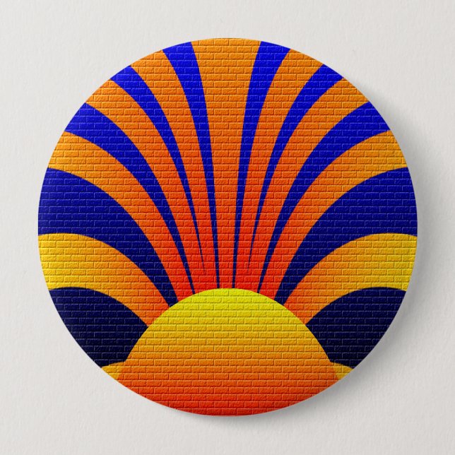 Sunset Wall 10 Cm Round Badge (Front)