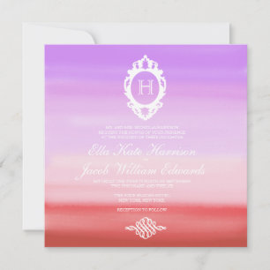 Sunset Watercolor Collection Wedding Invitation