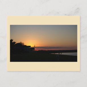 Sunset Waterscape Photo Postcard