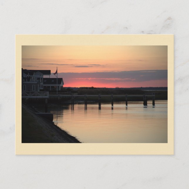 Sunset Waterscape Photo Postcard (Front)
