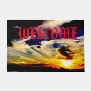 Sunset Welcome Doormat
