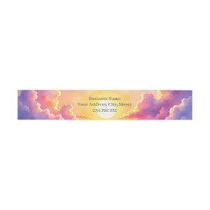 Sunset Whispers – A Tiny Love Story. Invitation Belly Band