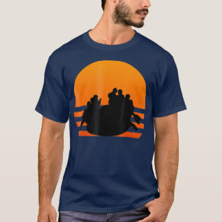 Sunset Whitewater Rafting T  River Rafting T-Shirt
