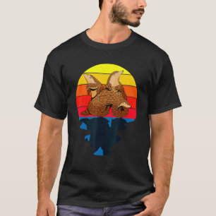 Sunset Wild Animal Pangolin T-Shirt