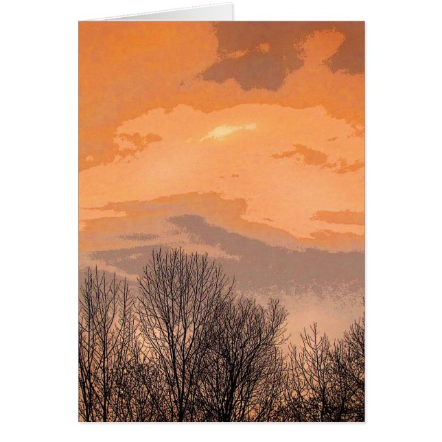 Sunset with Bare Trees (Front)