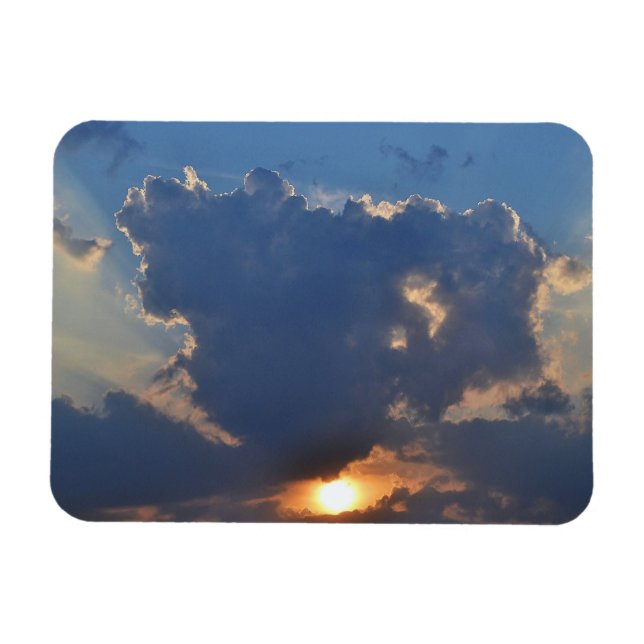 Sunset with Teacup Cloud Formation by STaylor Magnet (Horizontal)