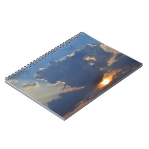Sunset with Teacup Cloud Formation by STaylor Spiral Notebook