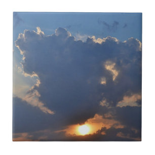 Sunset with Teacup Cloud Formation by STaylor Tile