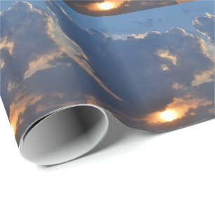 Sunset with Teacup Cloud Formation by STaylor Wrapping Paper