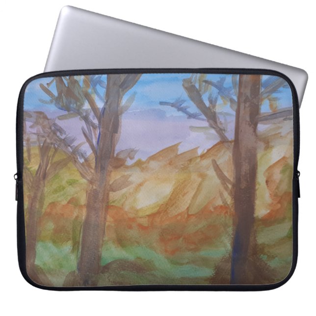 Sunset Woods Laptop Sleeve (Front)