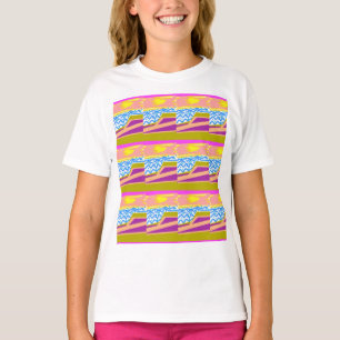Sunset Yacht Waves T-Shirt