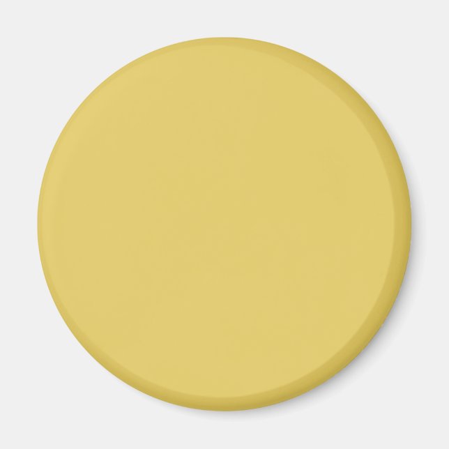 Sunset Yellow E6CB5F Colour - Add Your Name Option Magnet (Front)