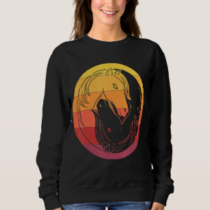 Sunset Ying Yang Horseback Riding Horse Sweatshirt