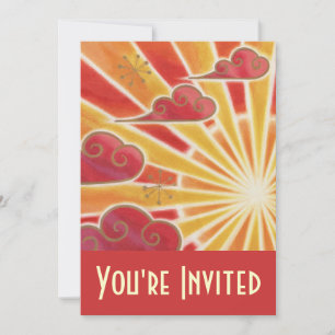 Sunset 'You're Invited' invitation