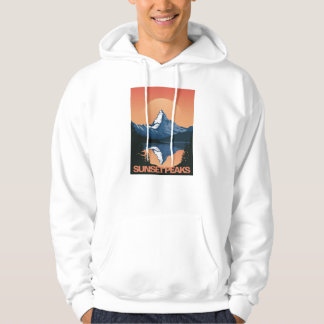 SunsetPeak: Majestic Mountain Sunset Hoodie