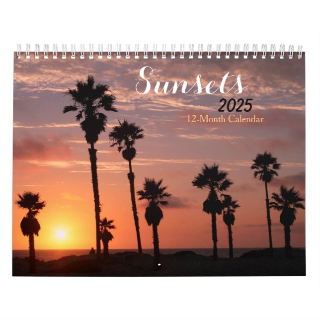 Sunsets 2025 calendar (Cover)
