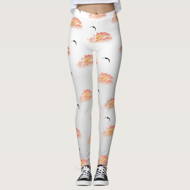 Sunsets and Seagulls  Leggings (Front)