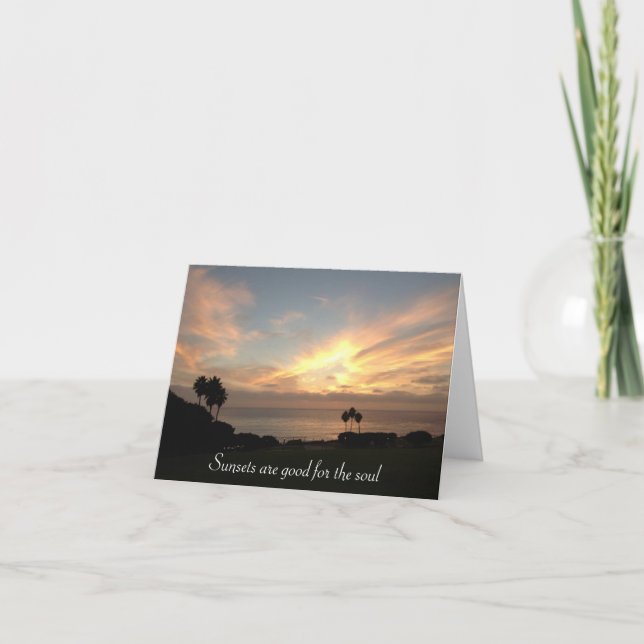 Sunsets are Good for the Soul Notecards (Front)