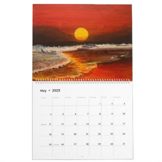 Sunsets by Artist Gary Poling Calendar
