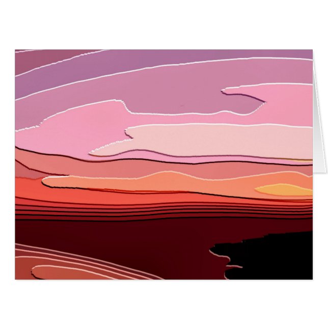 SUNSETS GREETINGS CARD (Front Horizontal)