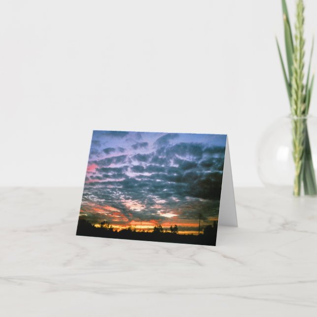 Sunsets in Alberta Thank You Card (Front)