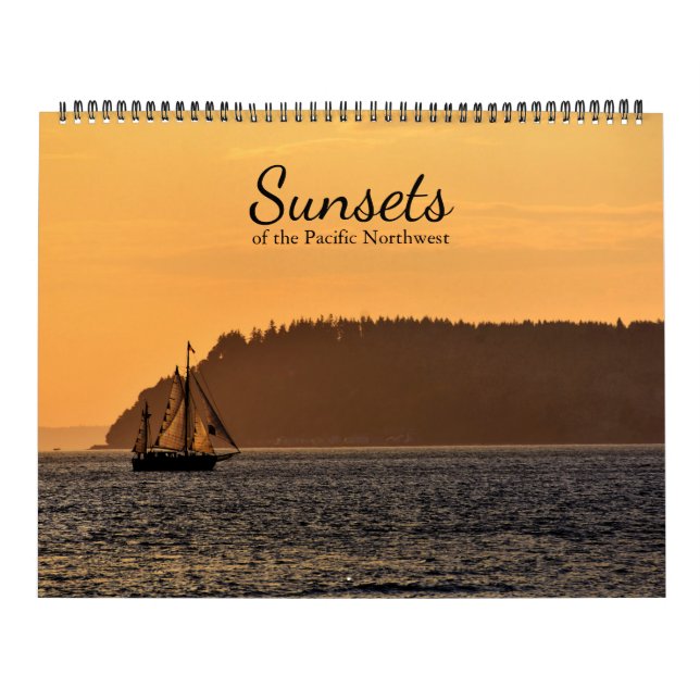 Sunsets of the Pacific Northwest Calendar (Cover)