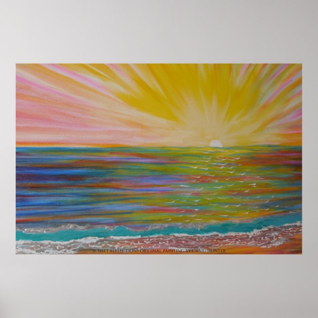 Sunset's reflections poster (Front)