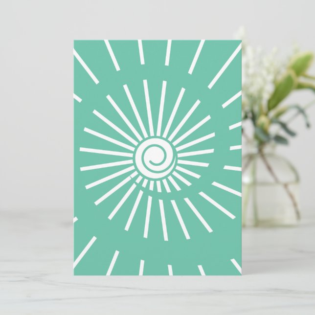Sunshine 12 thank you card (Standing Front)